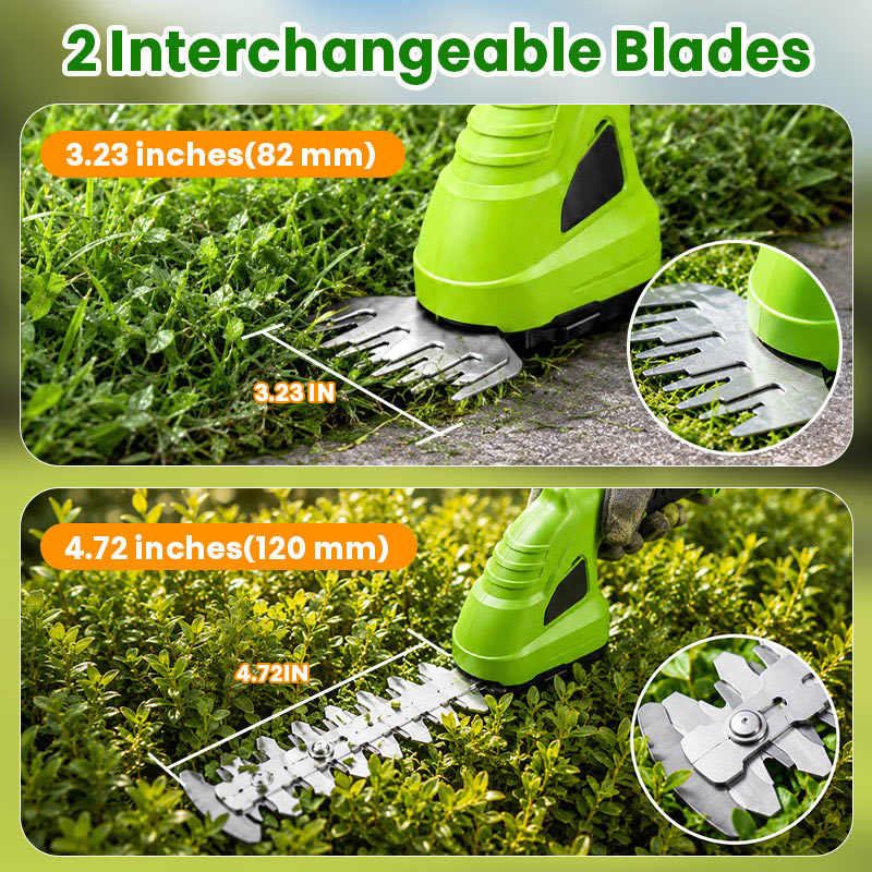 itoolmax 3 in 1 cordless hedge trimmer grass shear interchange baldes