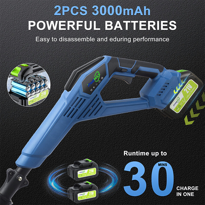 12inches cordless snow shovel battery blue itoolmax