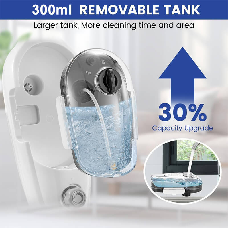 1300w steam mop handheld cleaner 300ml tank itoolmax