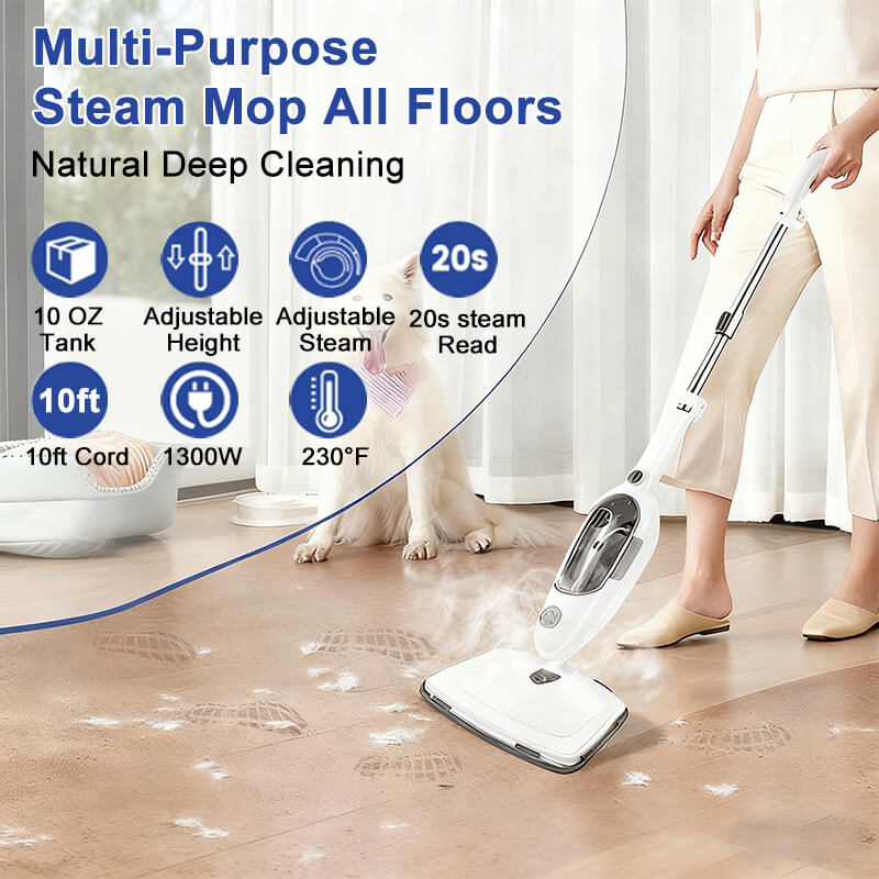 1300w steam mop handheld cleaner multi feature itoolmax
