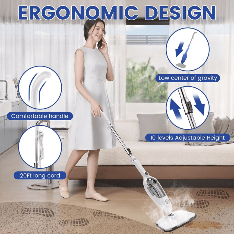 1300w steam mop handheld cleaner adjustable design itoolmax