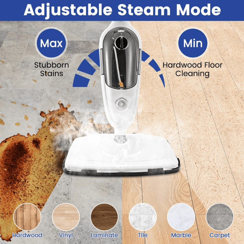 1300w steam mop handheld cleaner adjustable steam mode itoolmax