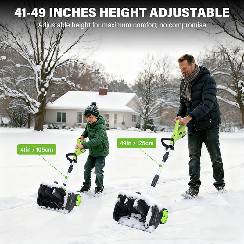 16inch electric snow shovels blower adjustable height itoolmax