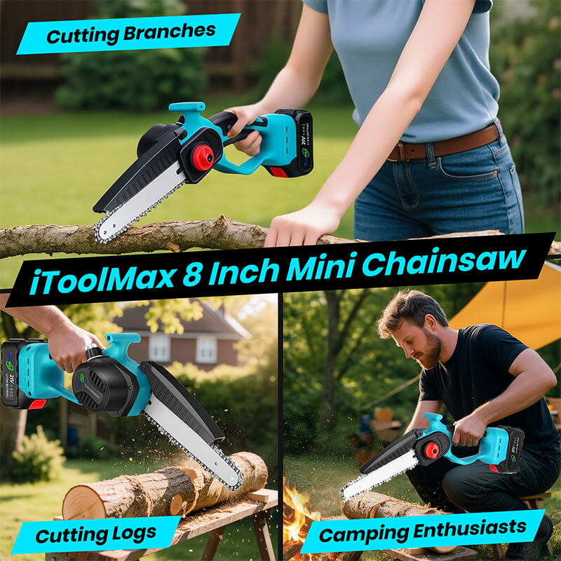 2 in 1 chainsaw with pole saw kit 8 inch mini itoolmax
