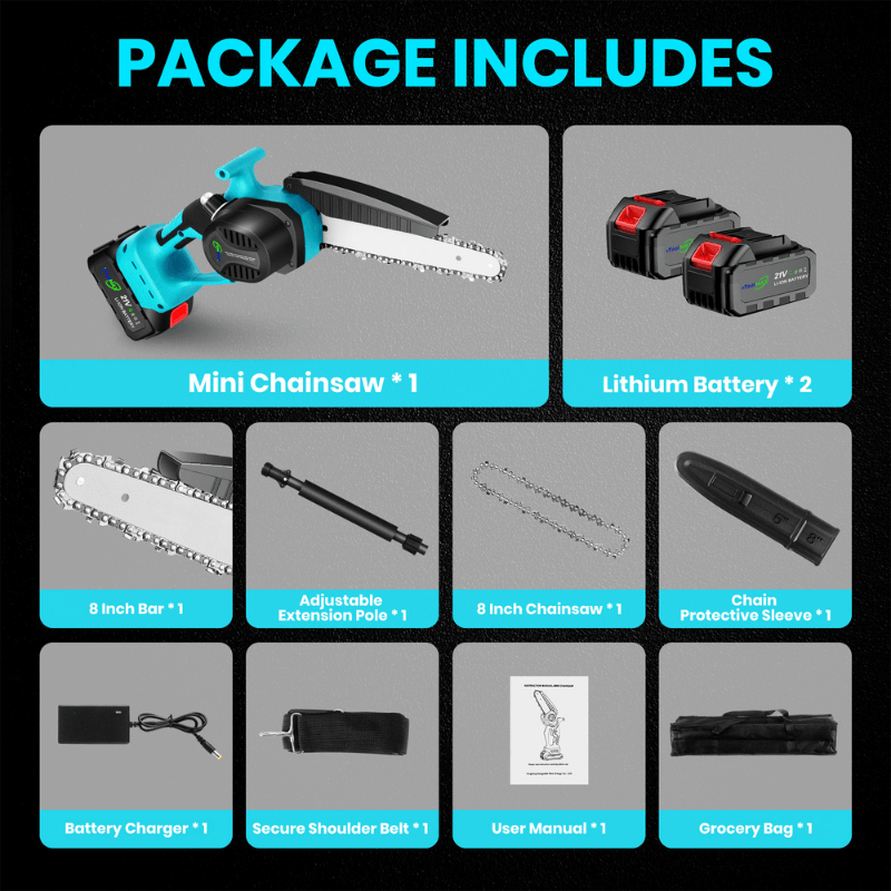 2 in 1 chainsaw with pole saw kit package itoolmax
