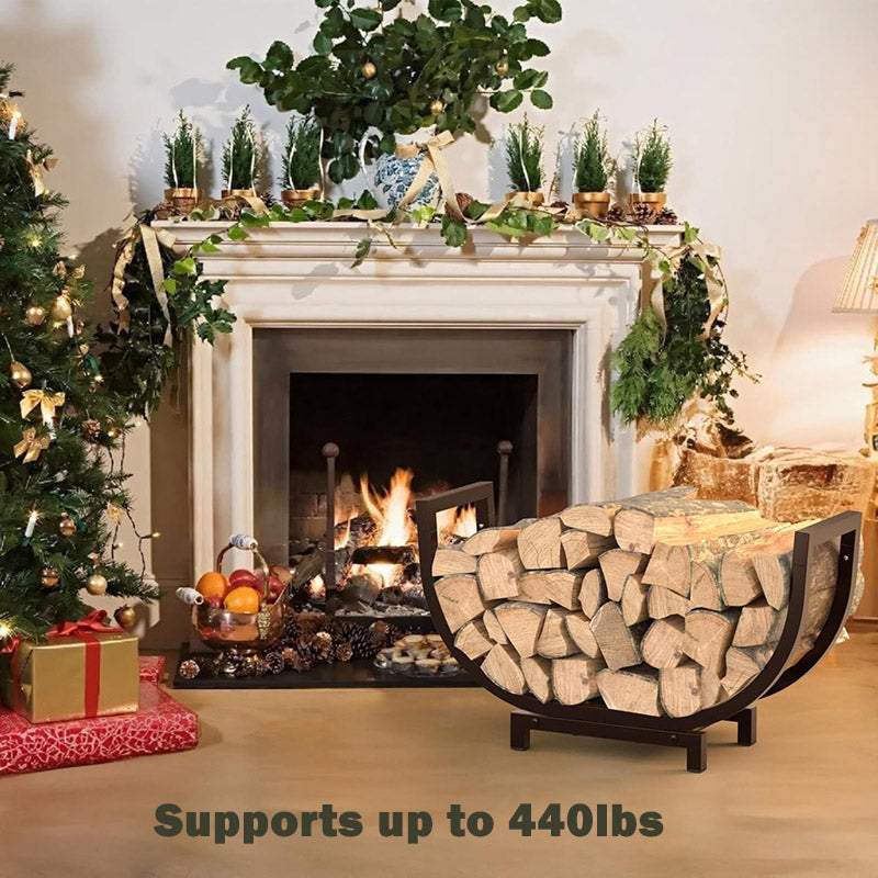 itoolmax 25” firewood rack outdoor and indoor 440lbs