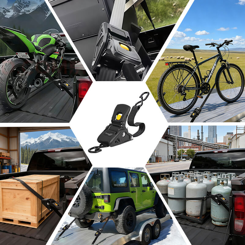 2inch auto self retractable ratchet straps how to use itoolmax