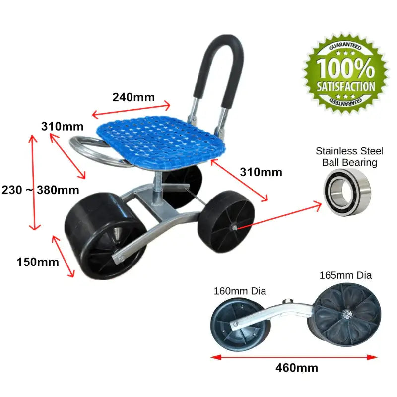 iToolMax 360 Degree Rotating Gardening Seat with Adjustable Height