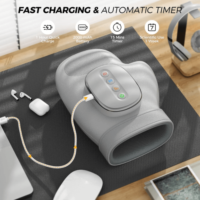 3d electric hand massager 2000mAh battery itoolmax