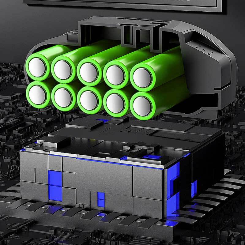 With lith-ion battery, can work last about 45 minutes.