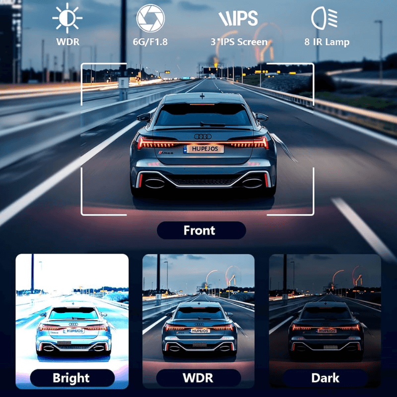 5 channel wireless dash cam wdr itoolmax