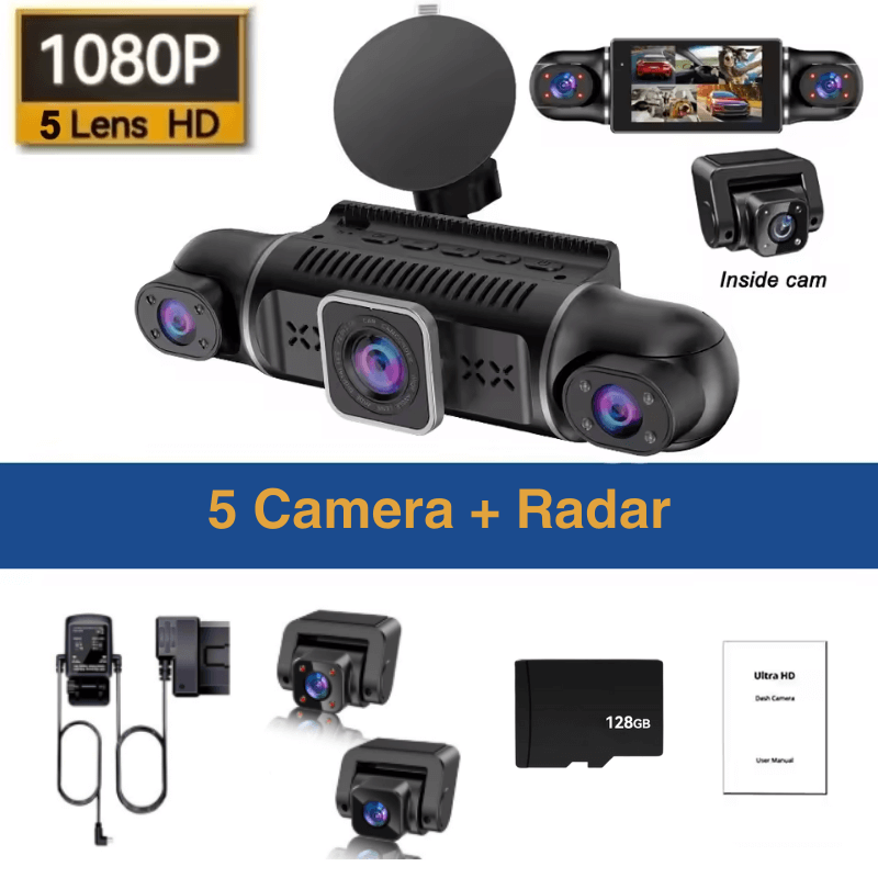 5channel 360 dash camera with wifi package