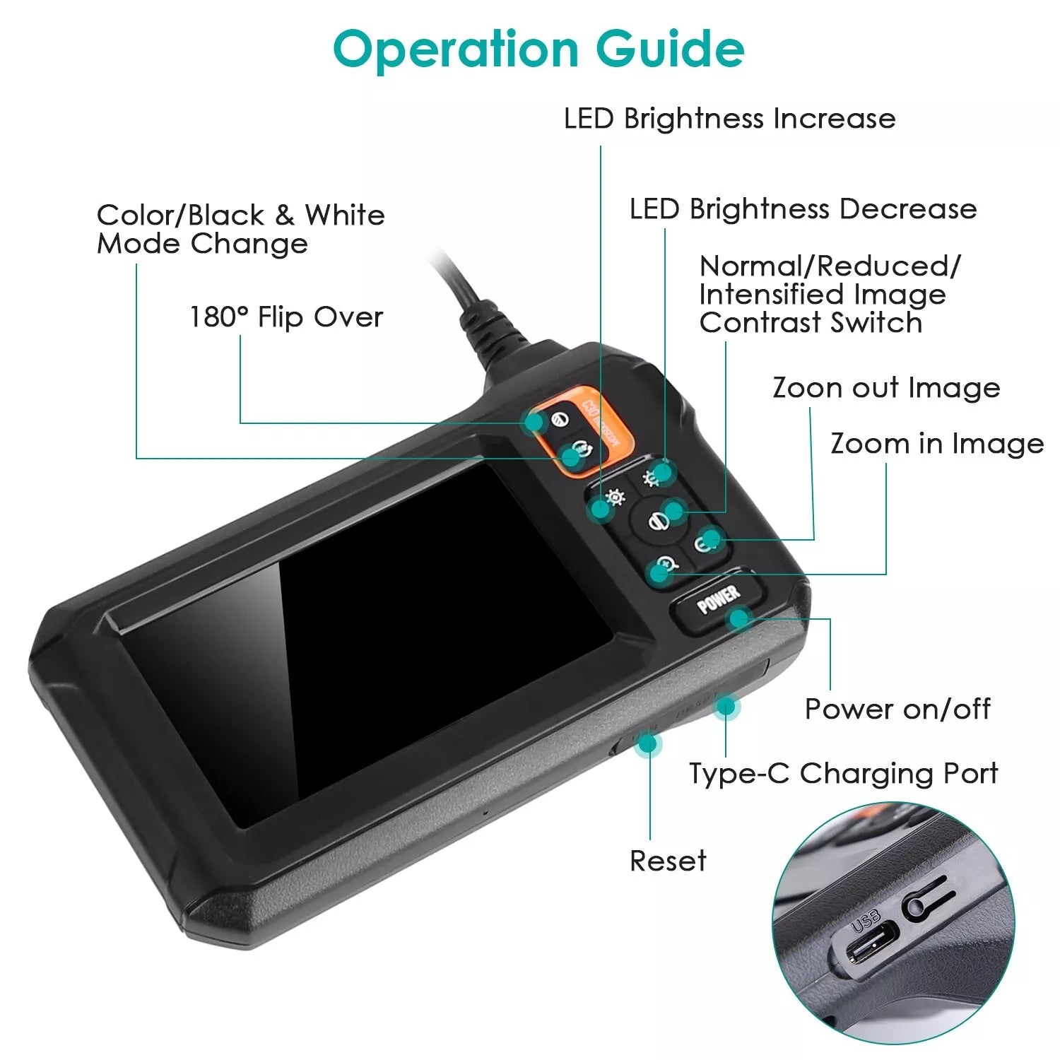 itoolMax HD Industrial Endoscope Pro