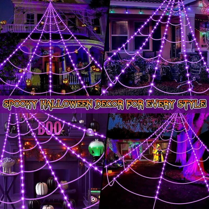 Halloween Spider WebLight Set scenes itoolmax