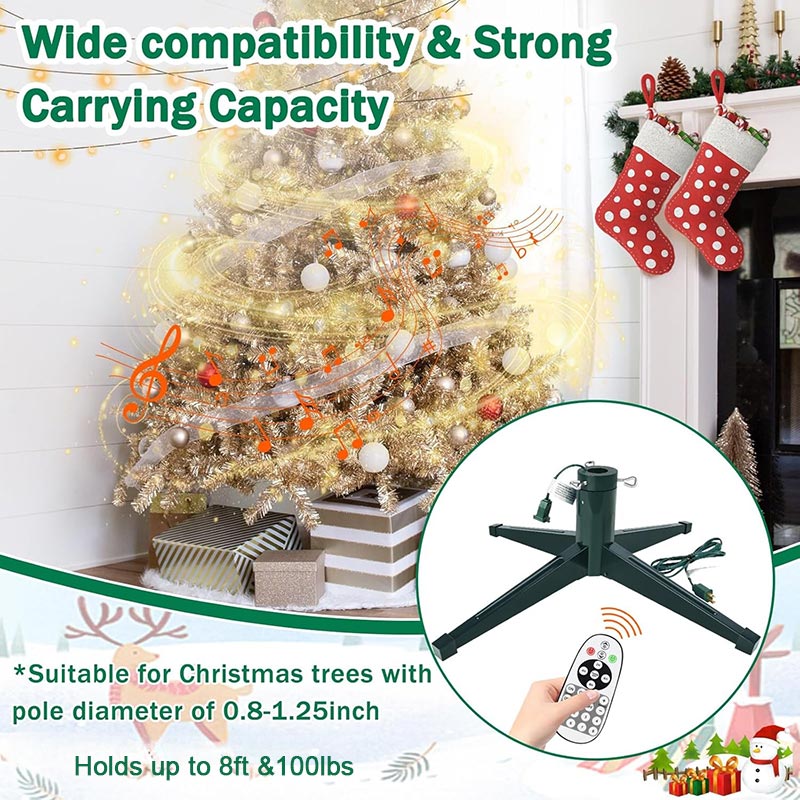 Roatating Artificial Christmas Tree Stand 0.8-1.25 itoolmax