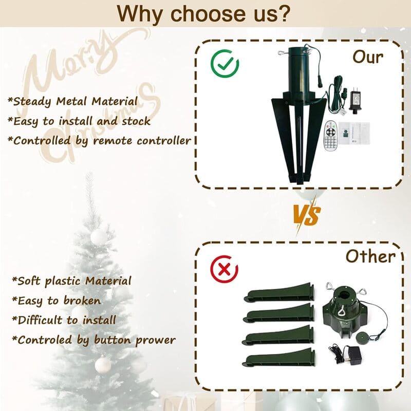 Roatating Artificial Christmas Tree Stand why choose itoolmax