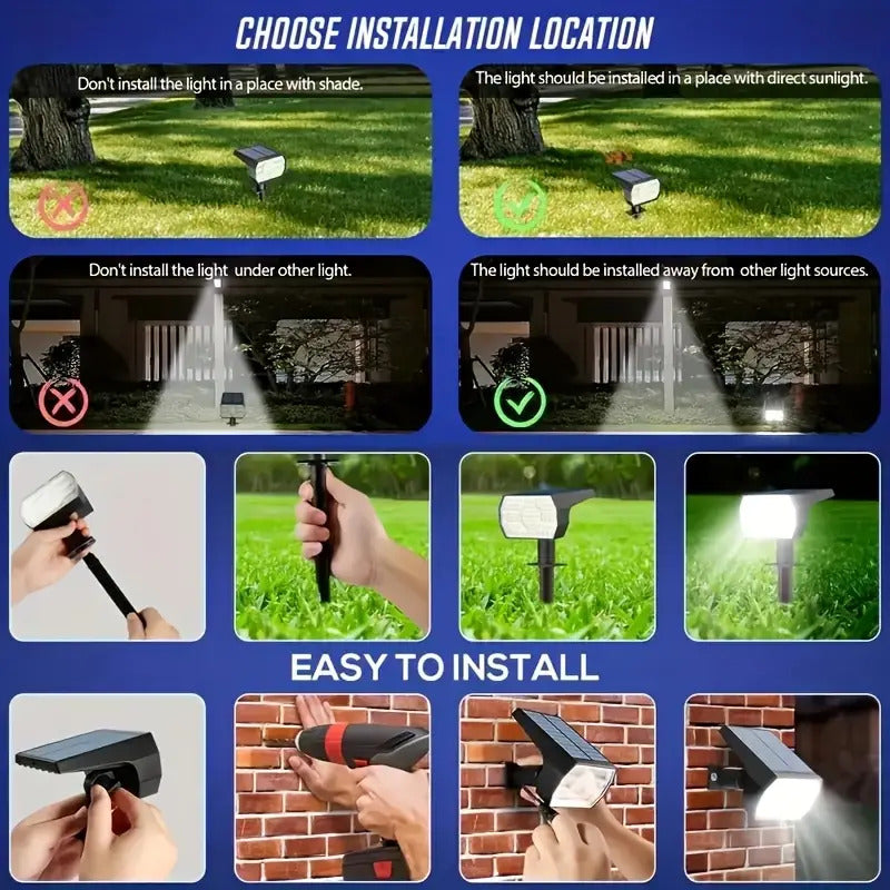 Solar Lights Landscape Lighting Easy to Install