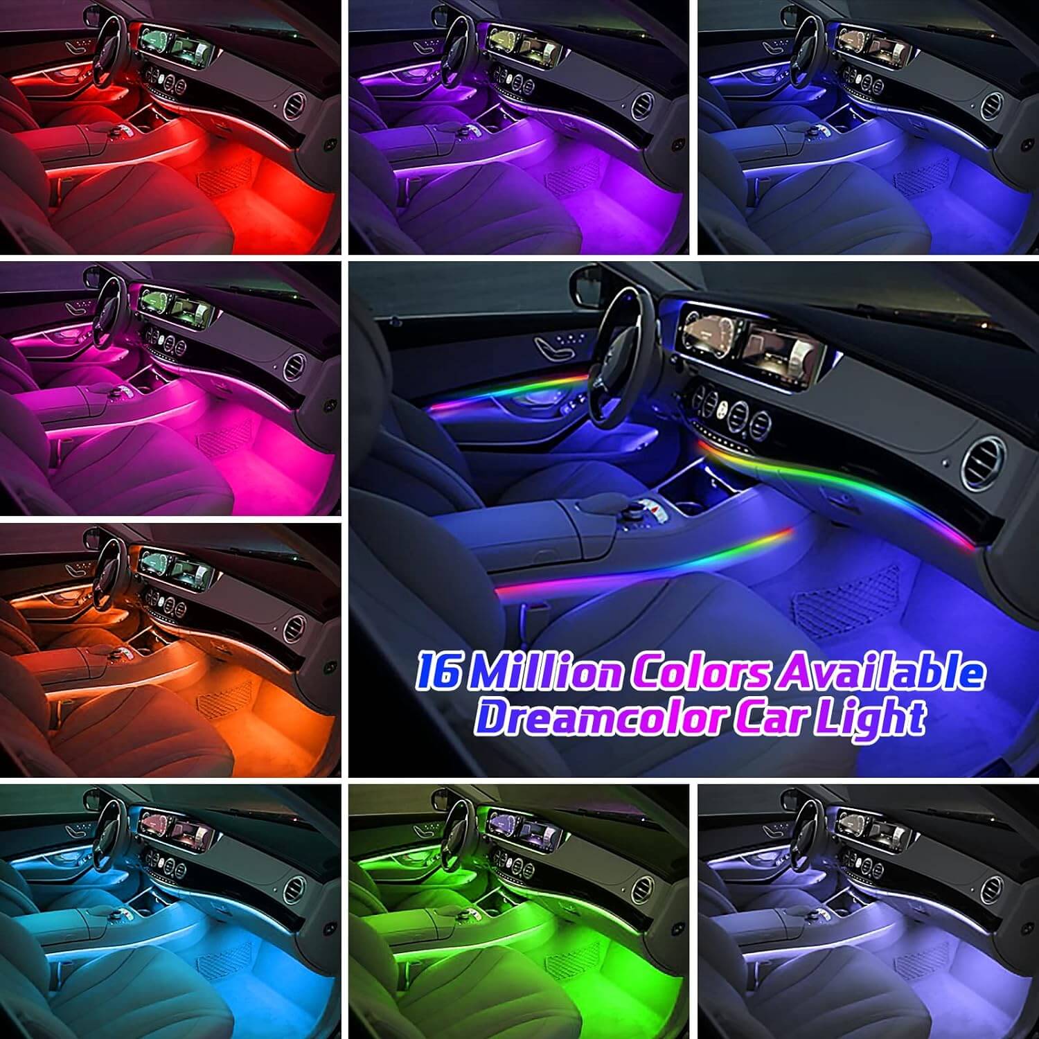 The upgraded RGBIC built-in light strips, the effect looks like regular chasing, bouncing, dancing and flashing strips, giving you an amazing visual experience. If you don't want chasing or flashing modes, you can also choose static color mode in the app.