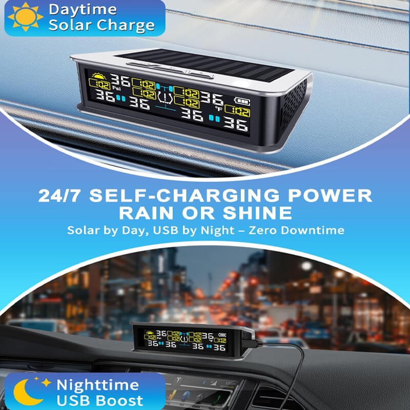 Tire_Pressure_Monitor_System_with_Solar_Charging_USB_Charging