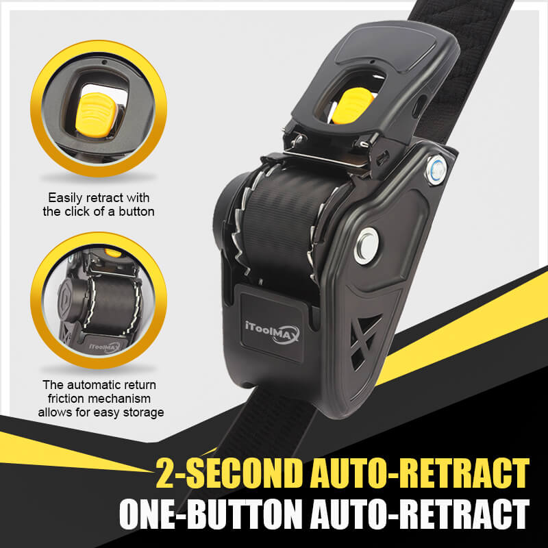 auto self retractable ratchet straps 2s itoolmax