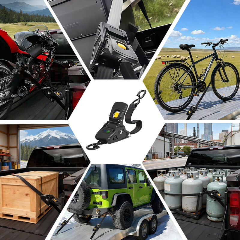 auto self retractable ratchet straps multi use itoolmax