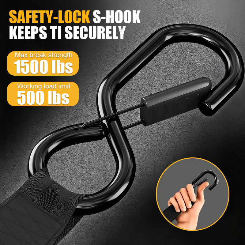 auto self retractable ratchet straps safety lock itoolmax
