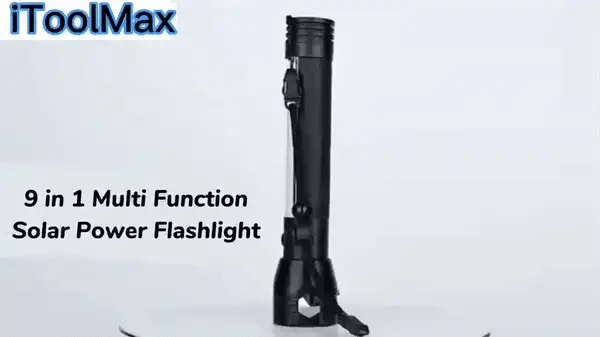 9 in 1 Emergency Solar Power Flashlight - itoolmax