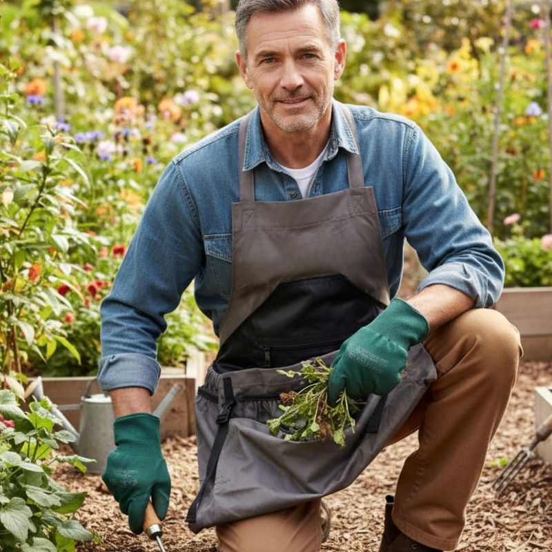 gardening apron using in garden