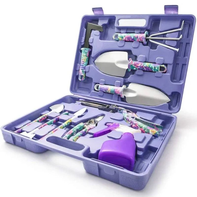 gardening apron with 10pcs garden tool set