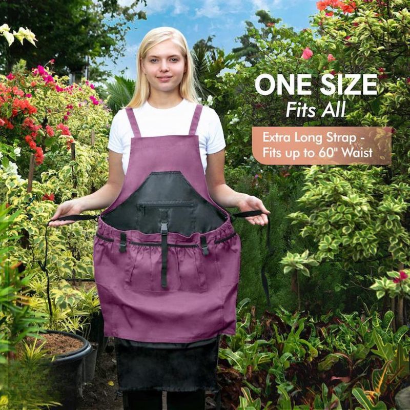 gardening apron with 7 pockets one size fits all