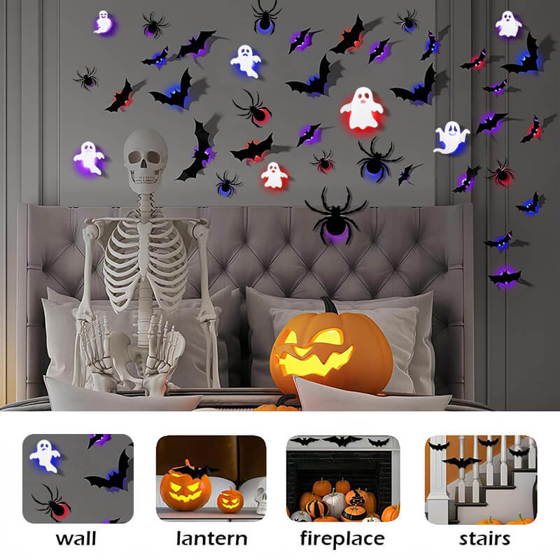halloween 3d lighted bats indoor itoolmax