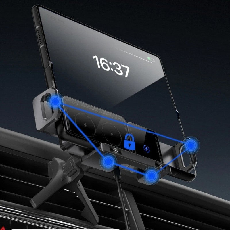 iToolMax 2 in 1 smart wireless car charger phone holder stable