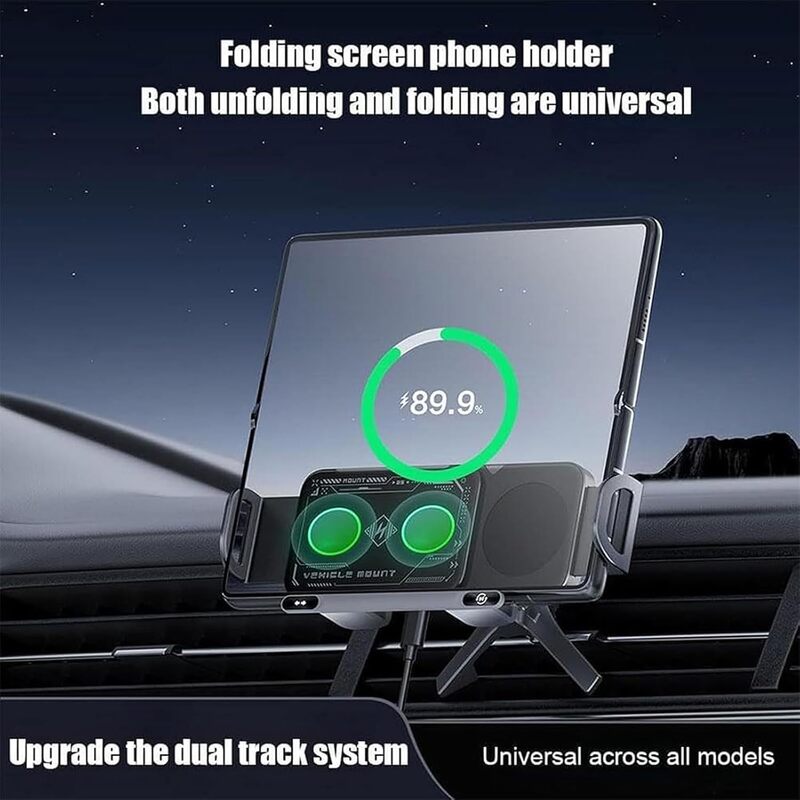 iToolMax 2 in 1 smart wireless car charger phone holder upgraded