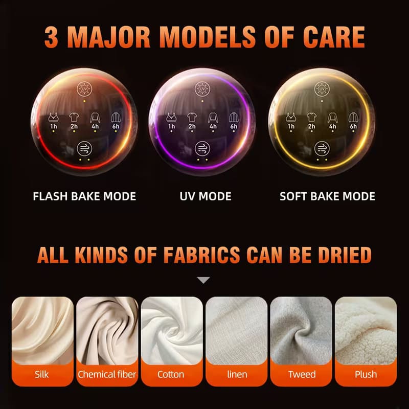 iToolMax portable cloth dryer with remote control 3 mode