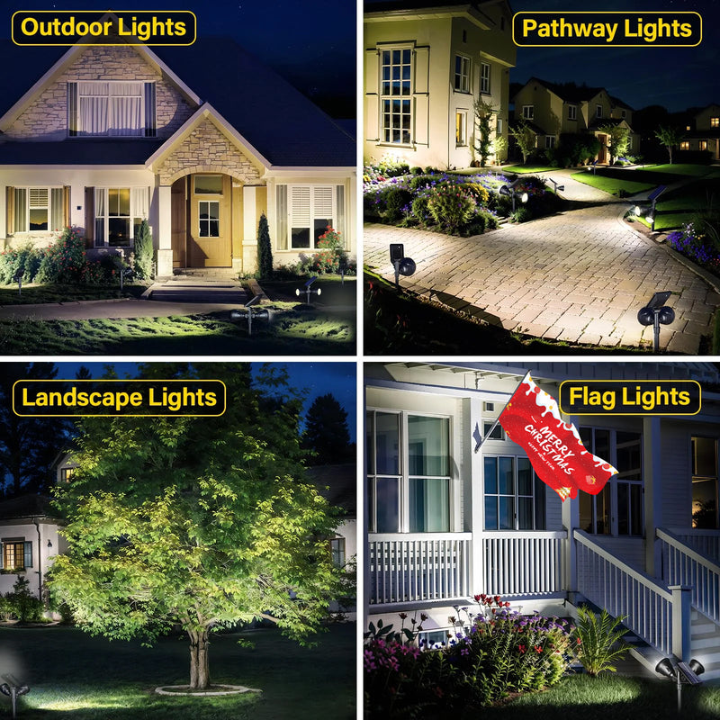 iToolMax solar spot lights outdoor with 4 modes scene