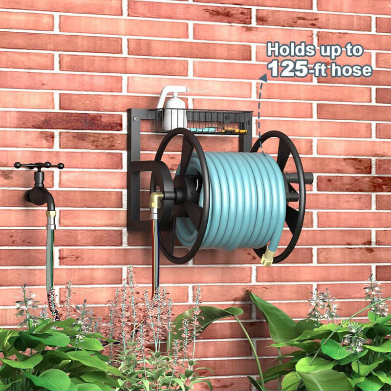 iToolMax Garden Wall Mounted Hose Reel with Hook