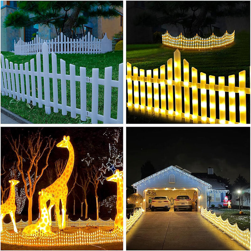 iToolMax 8 Pack Solar Garden Fence Light