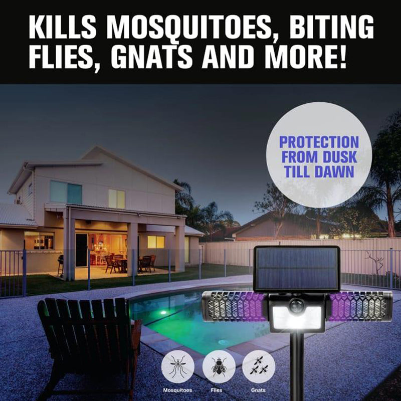 iToolMax 2 in 1 Solar Bug Zapper & Flood Light