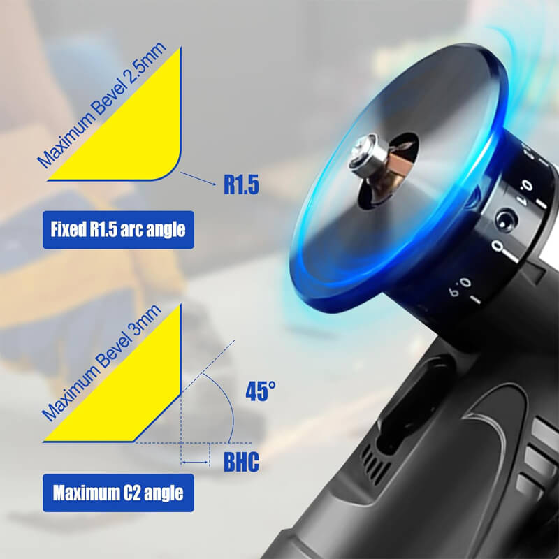 iToolMax 2 in 1 Mini Pneumatic Chamfering Tool