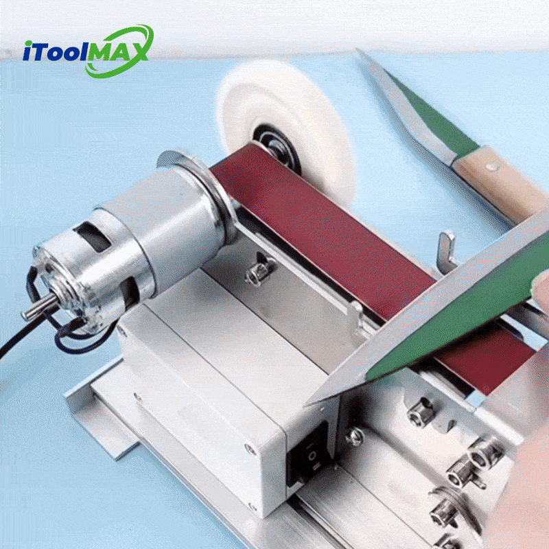 3 in 1 Electric Mini Belt Sander is used for grinding, polishing, and sharpening, to make your sanding jobs faster, smoother, and more precise! Perfect for knife making, woodworking, metalworking, jewelry DIY, fine sharpening.
