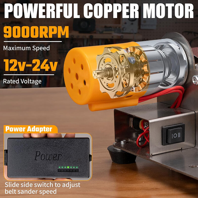 All copper motor with high torque, strong power and low noise. Can reach 4000 to 9000 rpm in a minute. Easy to use with dual-direction rotation.