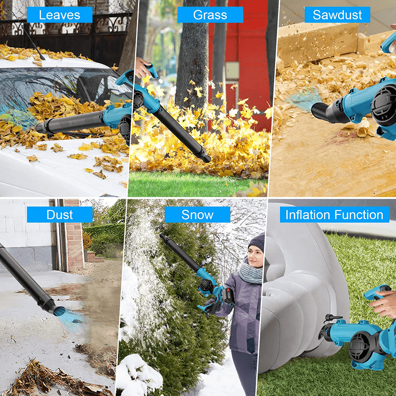 It is more than just a leaf mover. It is suitable for use in scenarios that require stronger wind power and quick debris clearing, such as yards, driveways, and large lawns, dry your car after washing, clean out garages or workshops, or even blow dust and debris off outdoor furniture or tools.