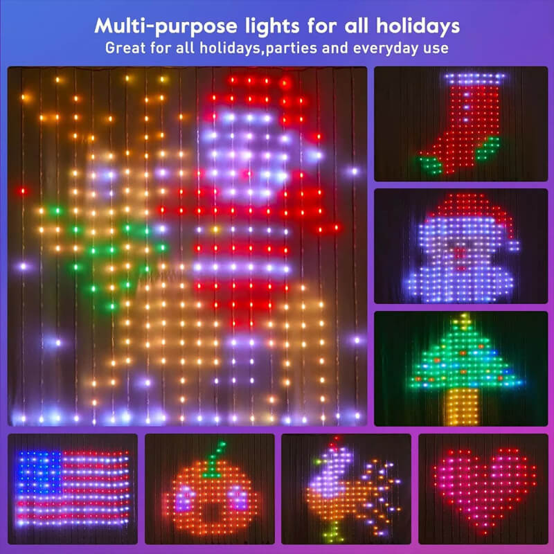 iToolMax DIY Smart LED Curtain Sync Lights