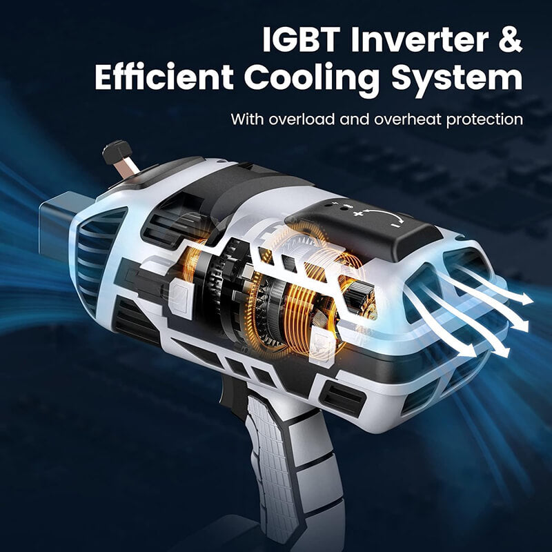 The welding machine adopts 360° cooling technology and unique overheating protection, which effectively protects the internal circuit of the welding machine from damage and ensures safe and stable use. Can weld all day.