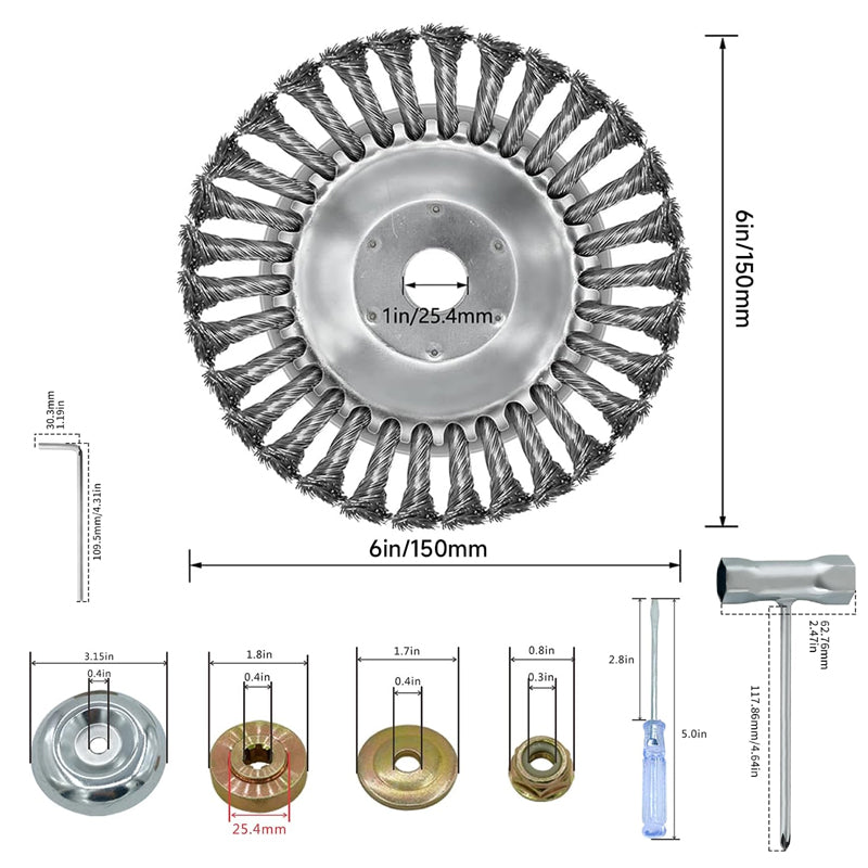 Fits most gas lawn mowers, gas weed eaters with a 1" (25.4mm) shaft.
