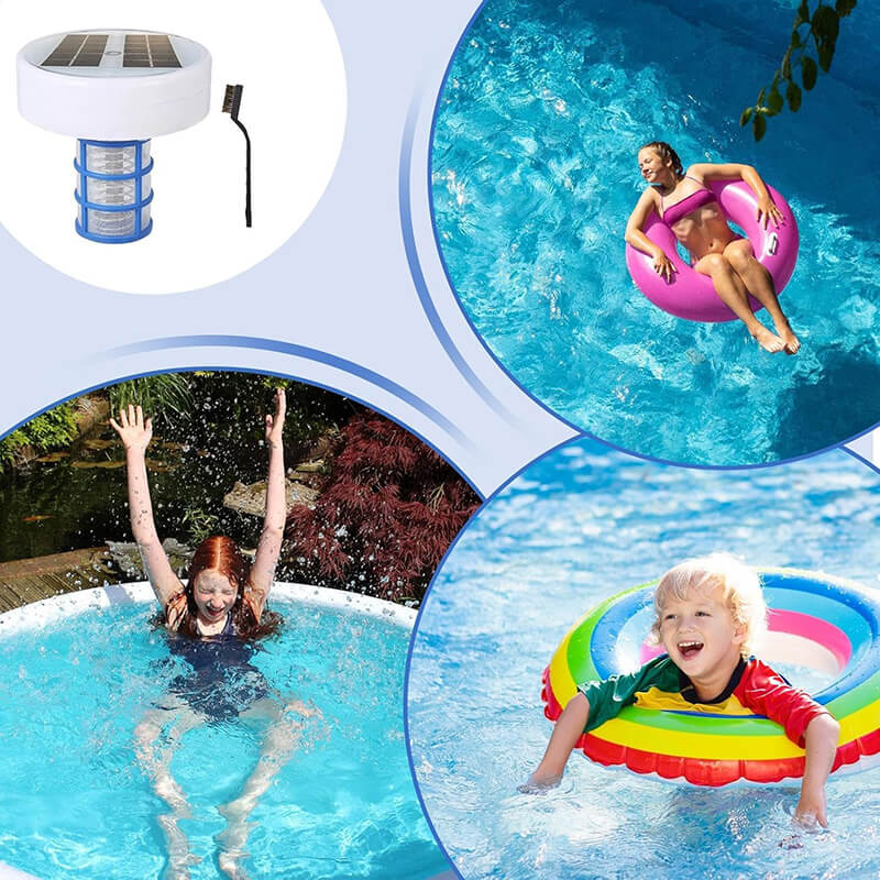 Suitable for indoor and outdoor swimming pools, spas, allowing you to enjoy a more comfortable and healthier swimming experience. It can also be used in hot tubs, landscape pool, baby pond or fishponds, freshwater and saltwater pools etc.