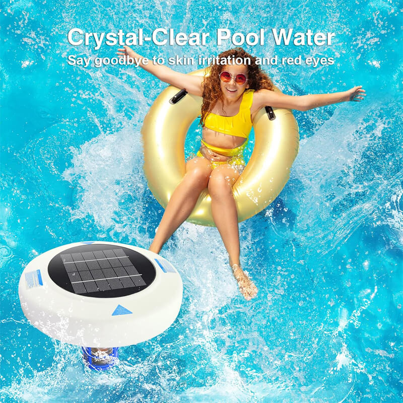 iToolMax Solar Powered Pool Ionizer with LED Light