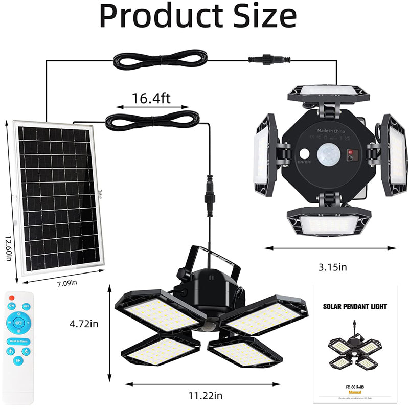 iToolmax 1500LM Solar Shed Light