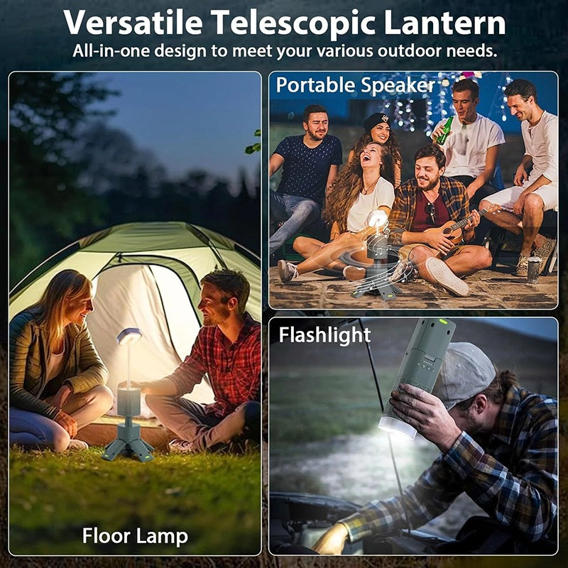 iToolmax TelescopicĀ Camping Light with Speaker
