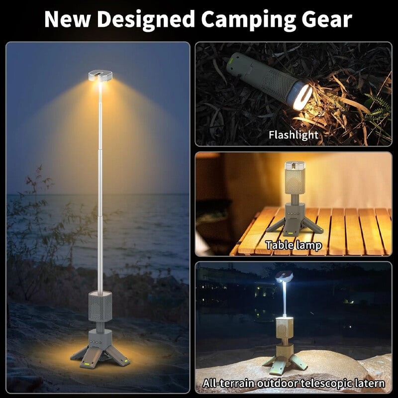 iToolmax TelescopicĀ Camping Light with Speaker